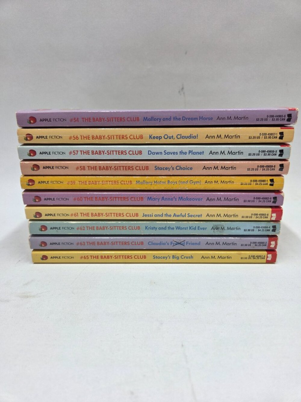 The Baby-Sitters Club Paperback Book Lot of 10 Vintage 1992 1993 Ann M Martin